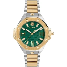 ساعة يد رسمية من الفولاذ المقاوم للصدأ الذهبي