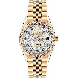 ساعة يد رسمية من الفولاذ المقاوم للصدأ الذهبي