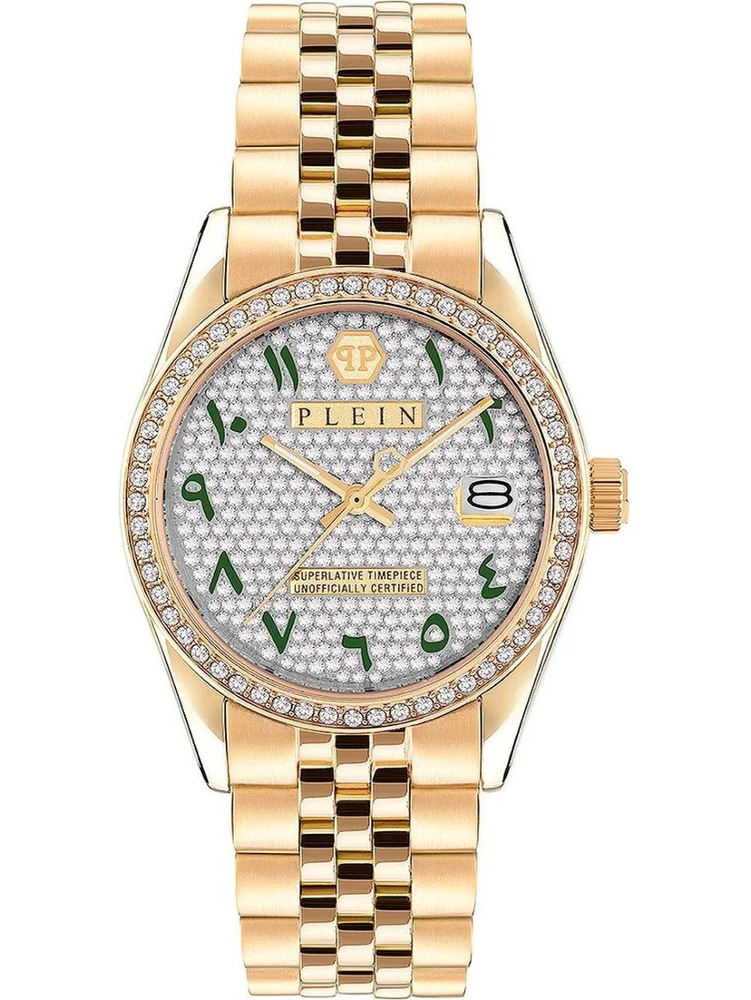 Gold Stainless Steel Dress Watch