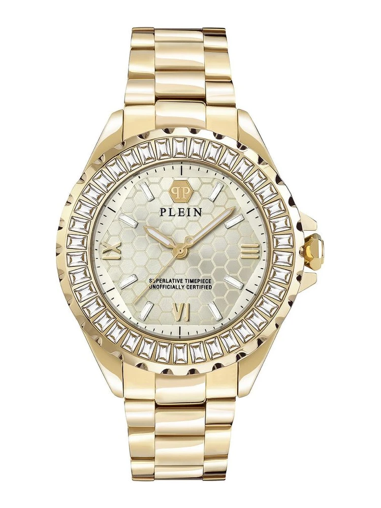 Gold Stainless Steel Dress Watch