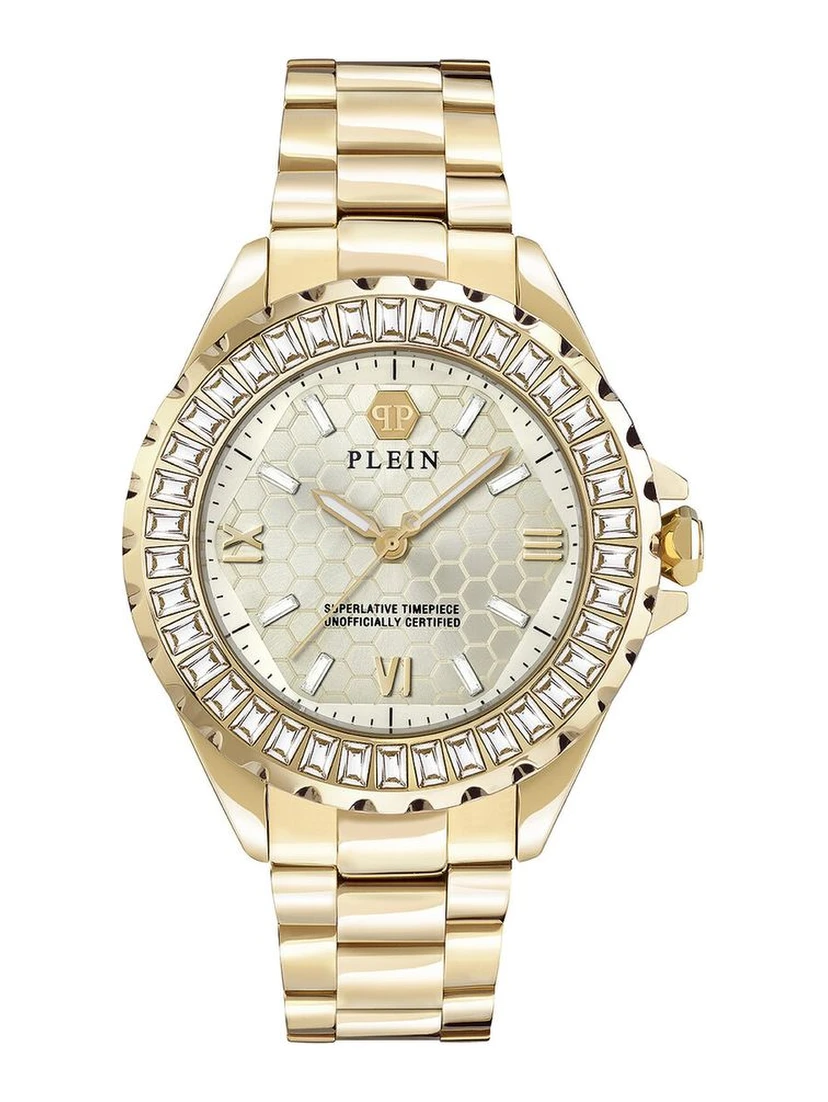 Gold Stainless Steel Dress Watch