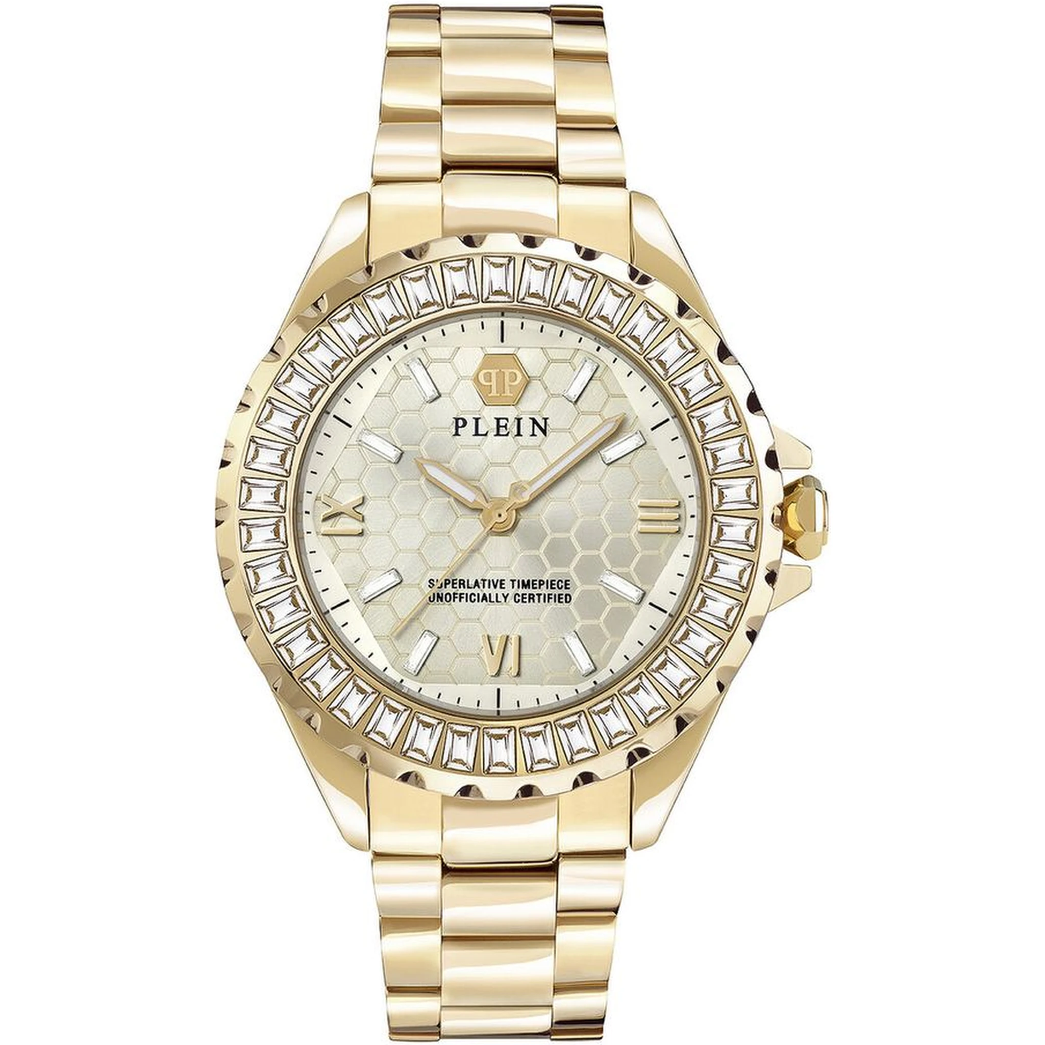 ساعة يد رسمية من الفولاذ المقاوم للصدأ الذهبي