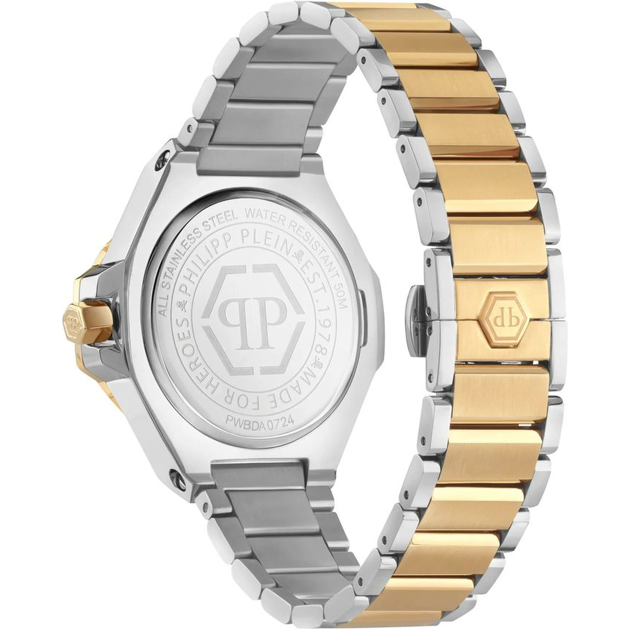 ساعة يد رسمية من الفولاذ المقاوم للصدأ الذهبي