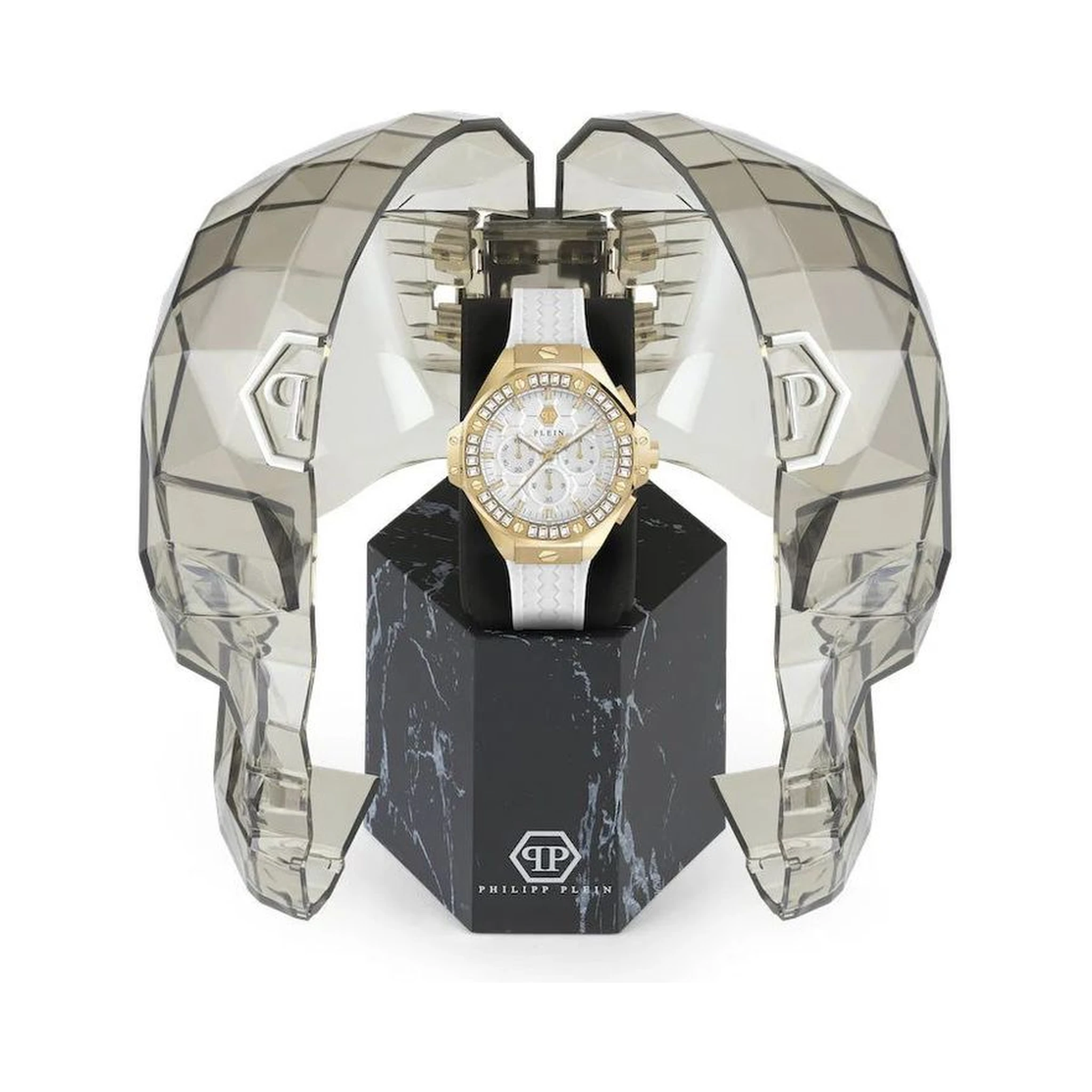 White Synthetic Dress Watch