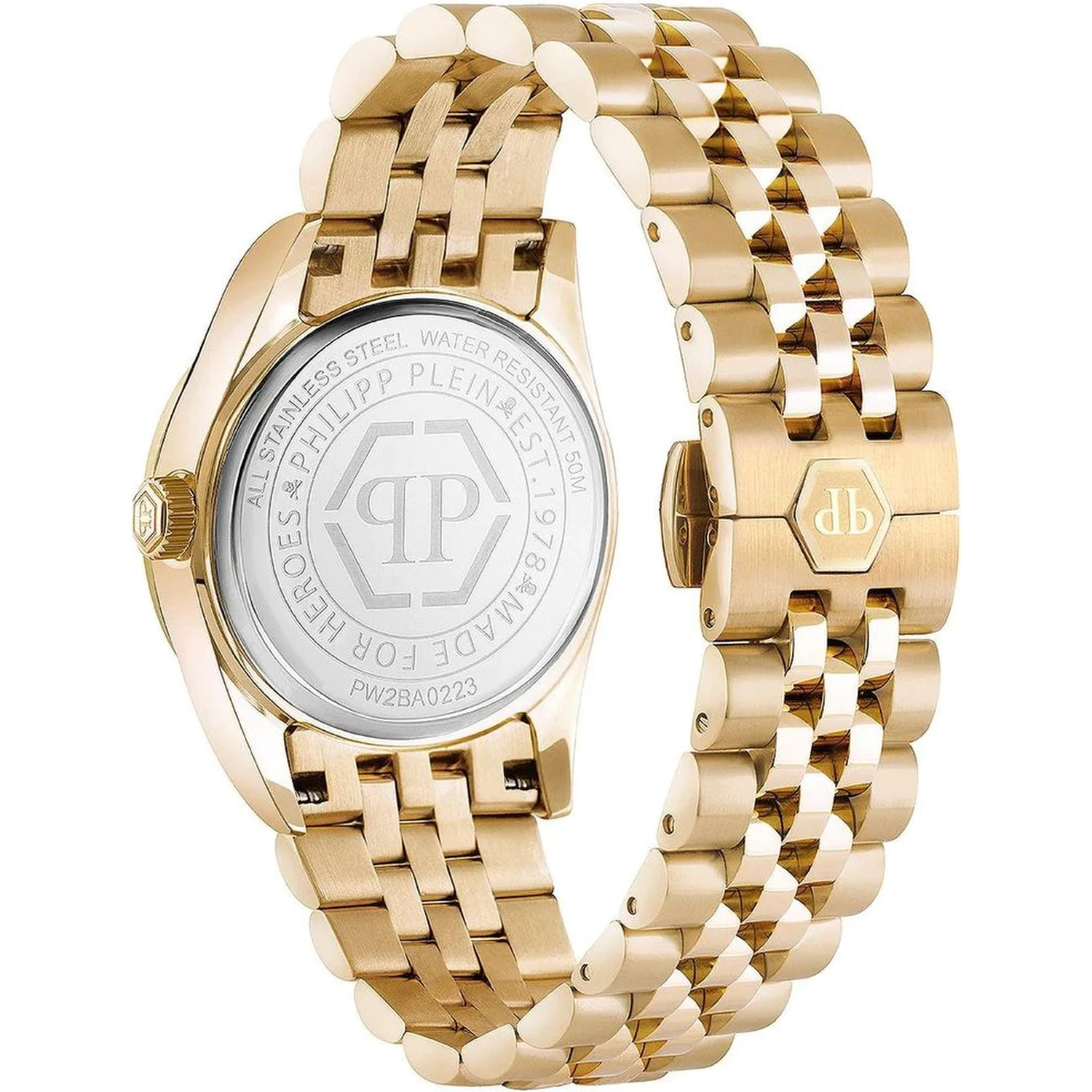 Gold Stainless Steel Dress Watch