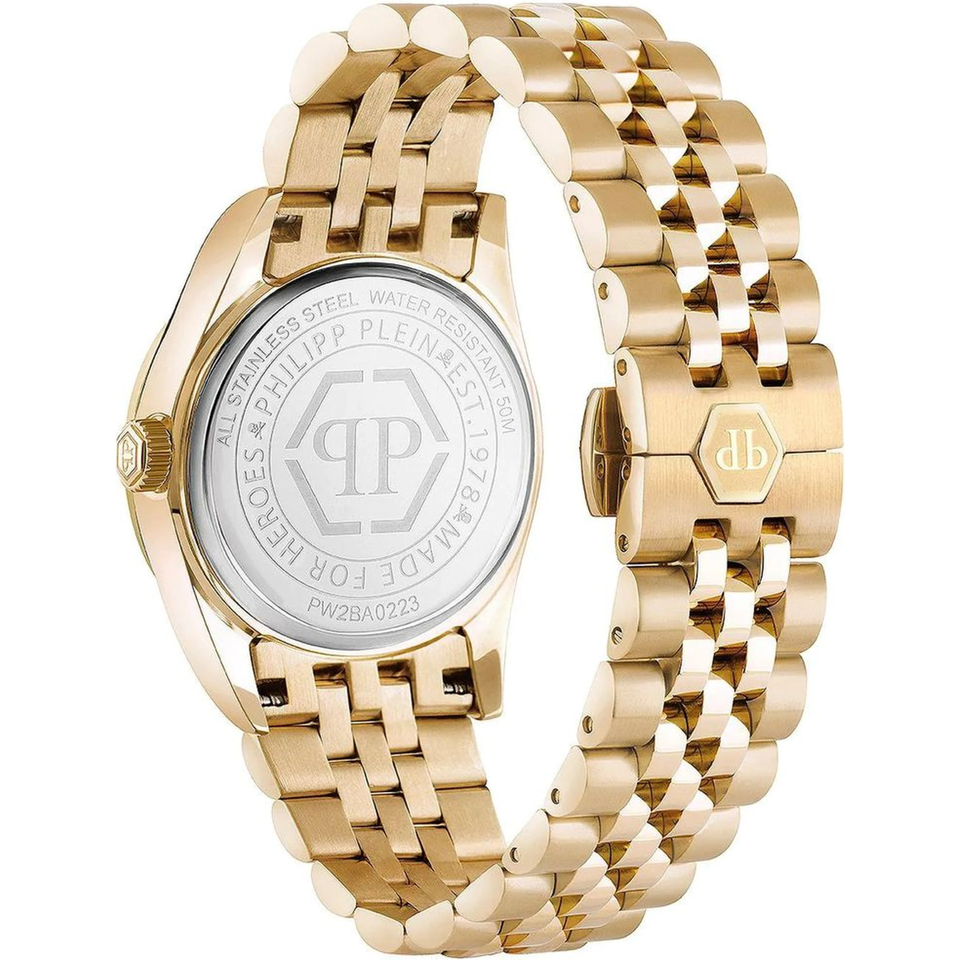 Gold Stainless Steel Dress Watch