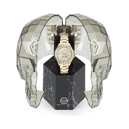 ساعة يد رسمية من الفولاذ المقاوم للصدأ الذهبي