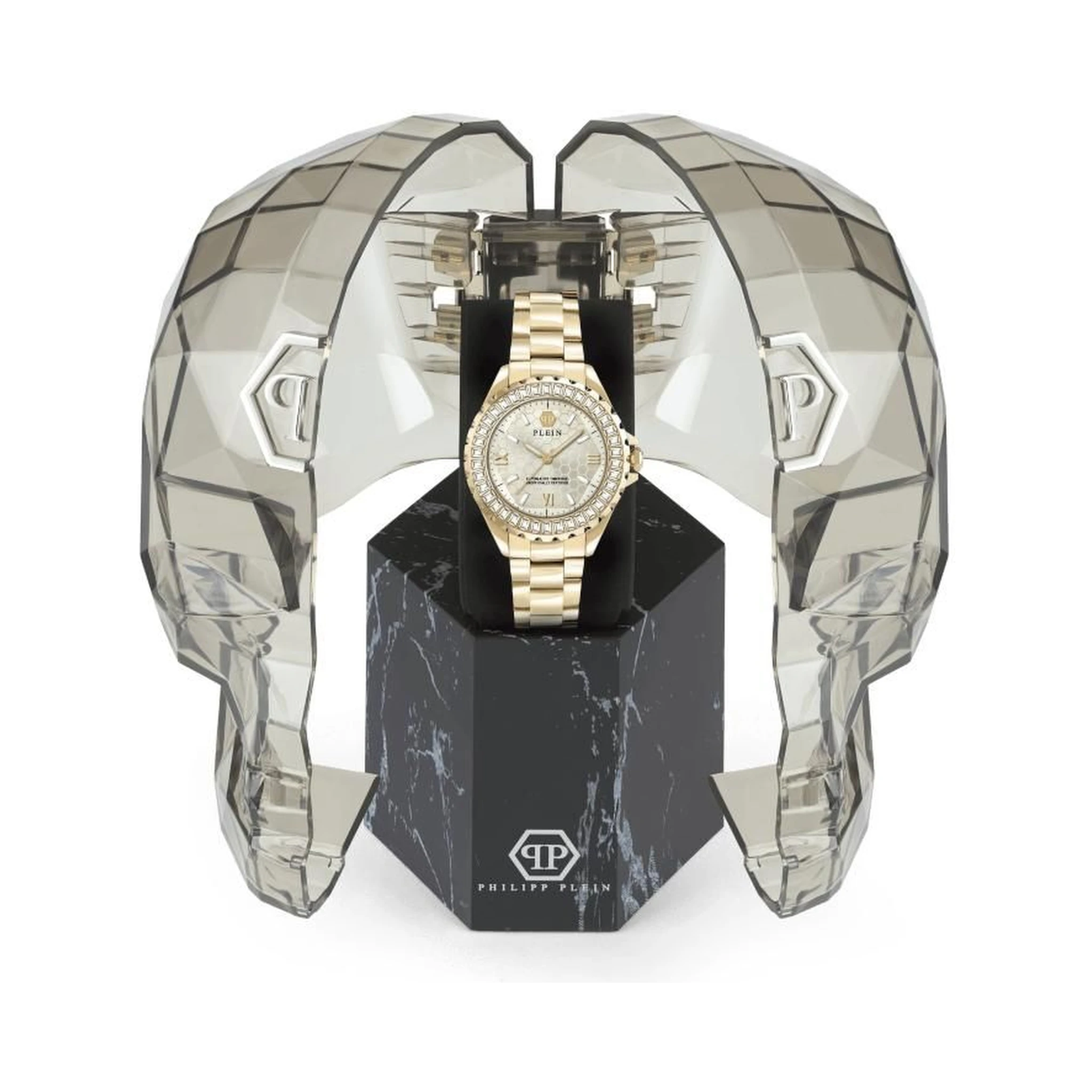 ساعة يد رسمية من الفولاذ المقاوم للصدأ الذهبي