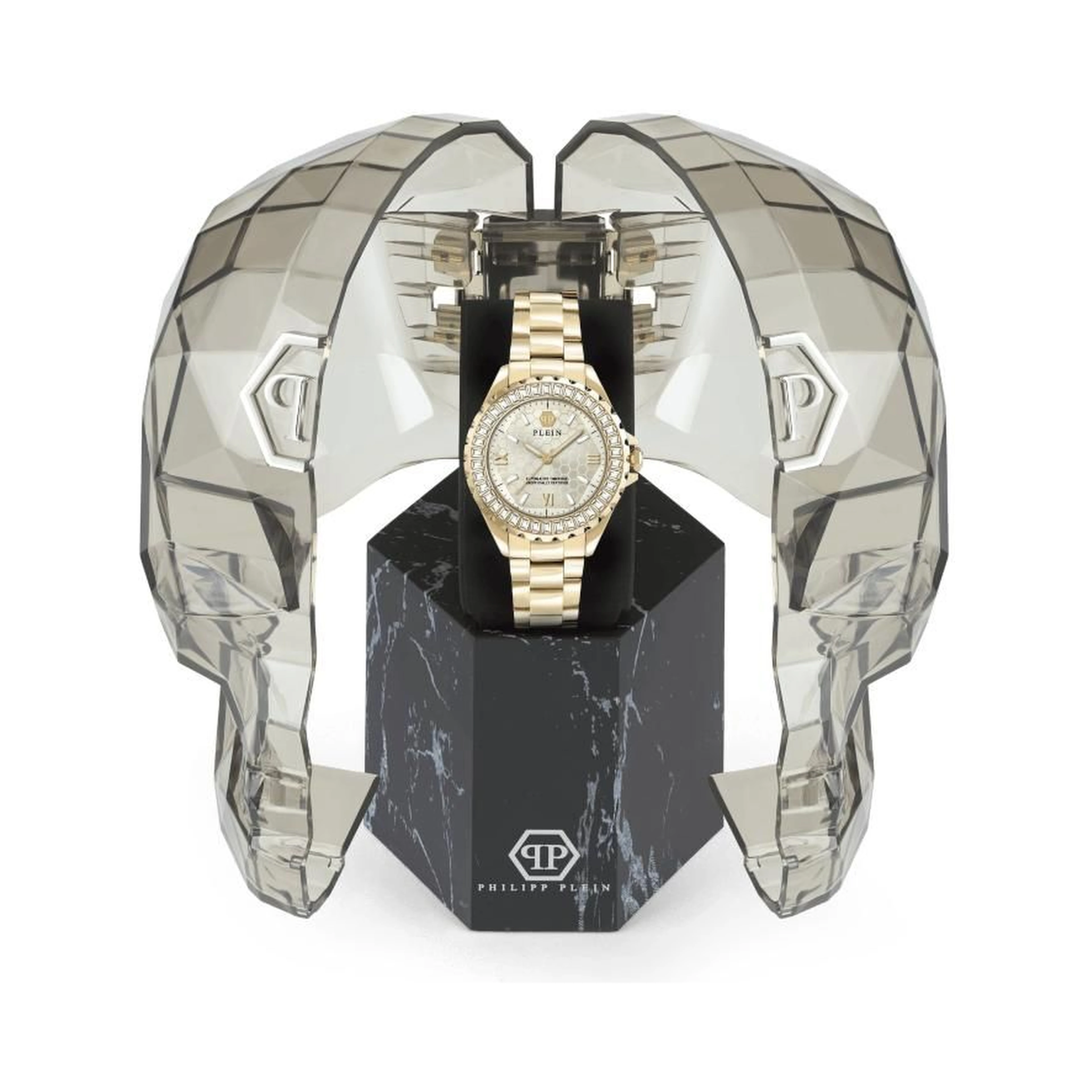 Gold Stainless Steel Dress Watch
