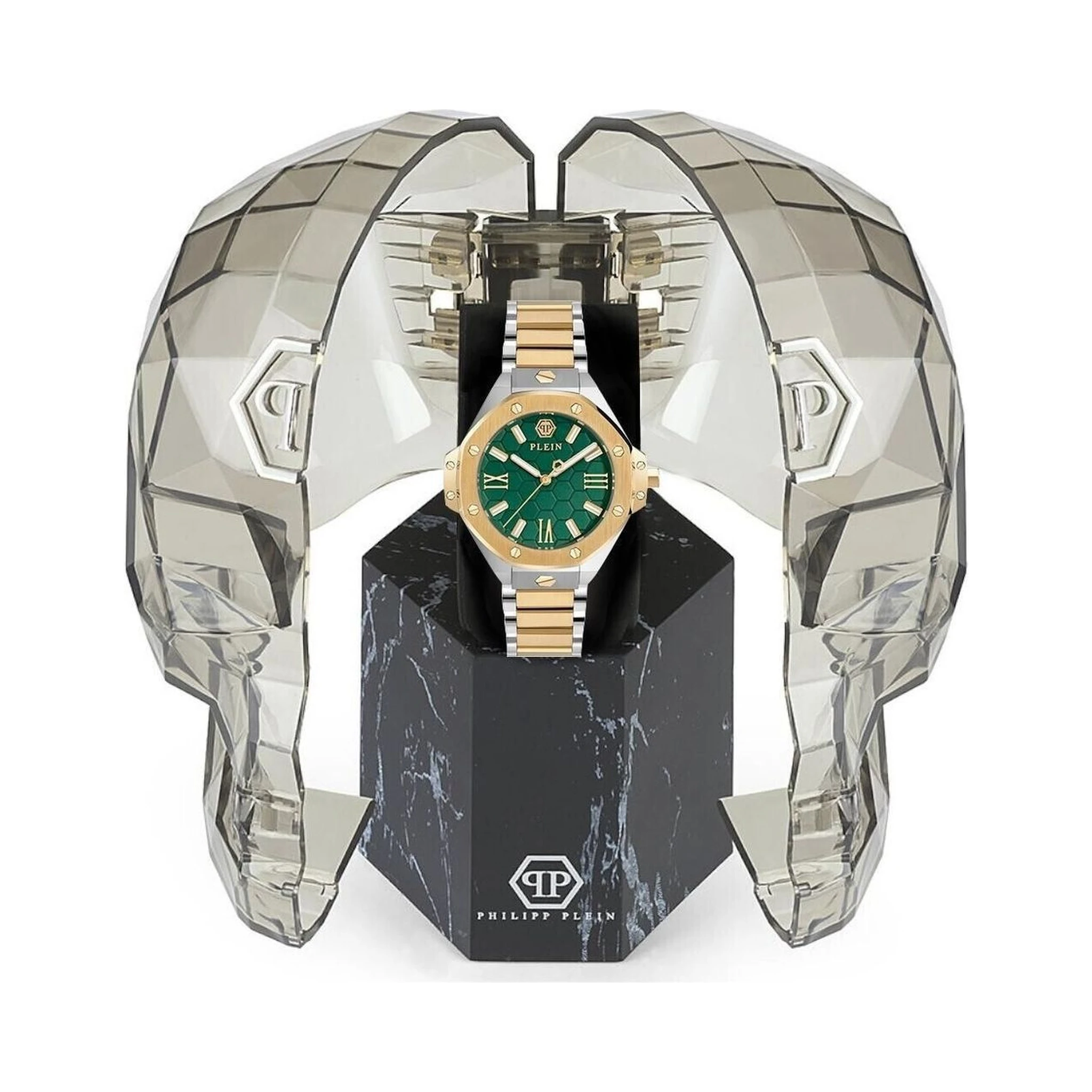 ساعة يد رسمية من الفولاذ المقاوم للصدأ الذهبي