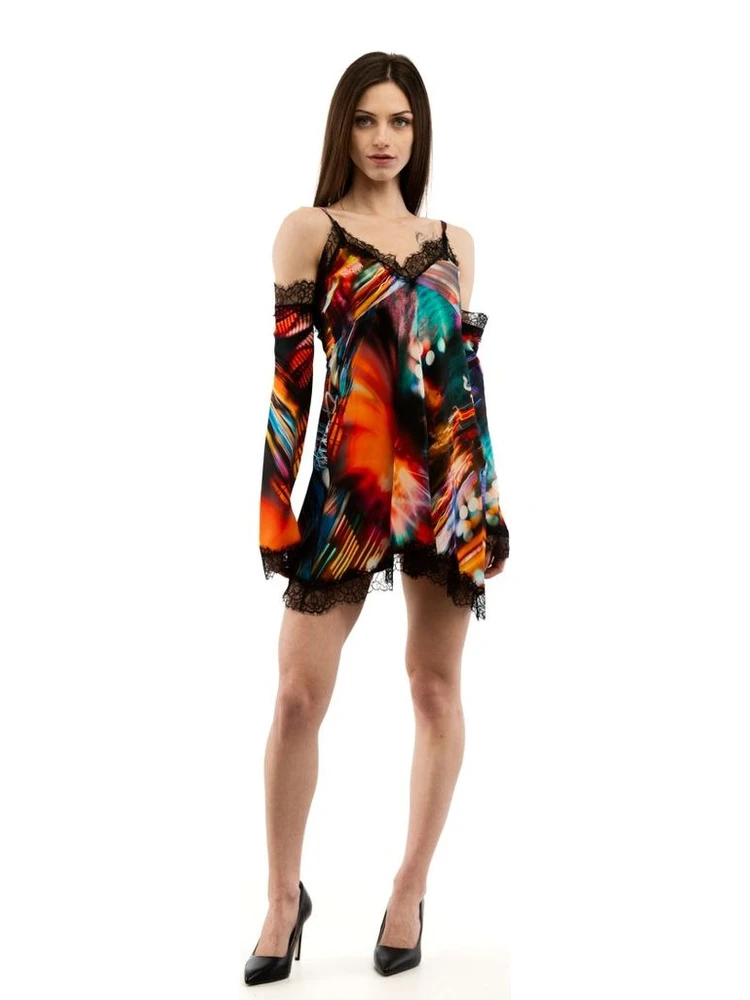 Multicolor Viscose Casual Dress