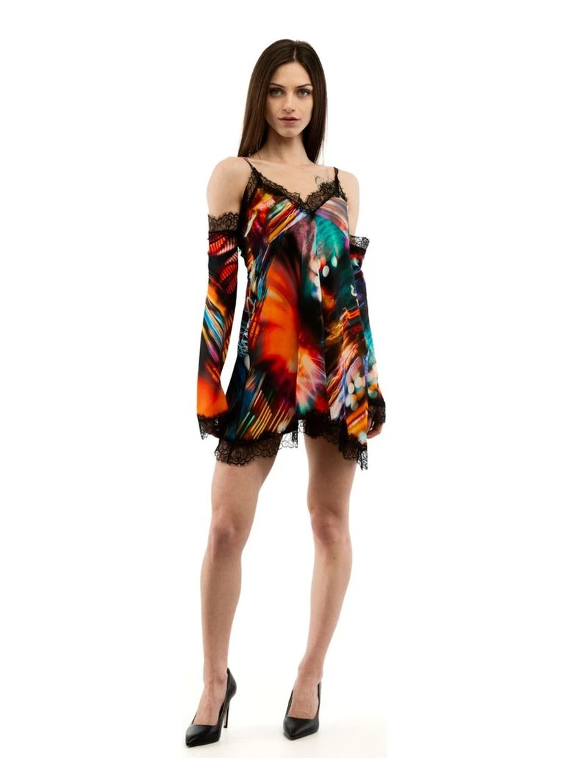 Multicolor Viscose Casual Dress