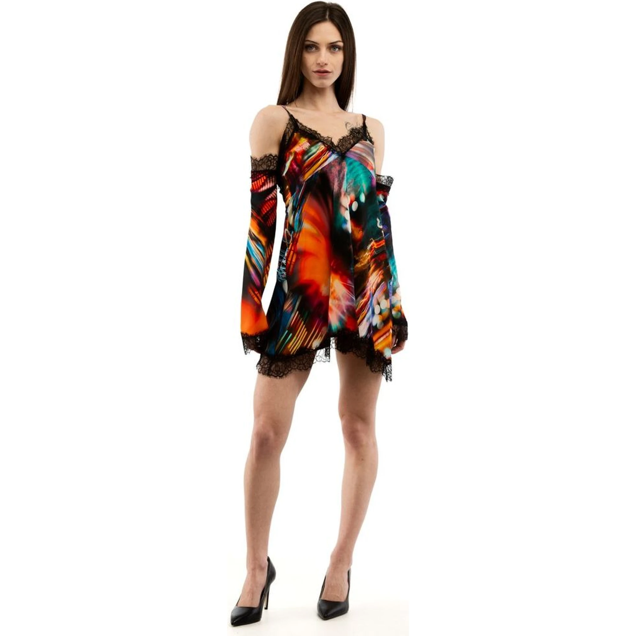 Multicolor Viscose Casual Dress