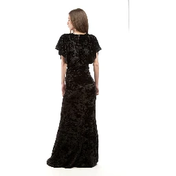 Black Polyester Casual Dress