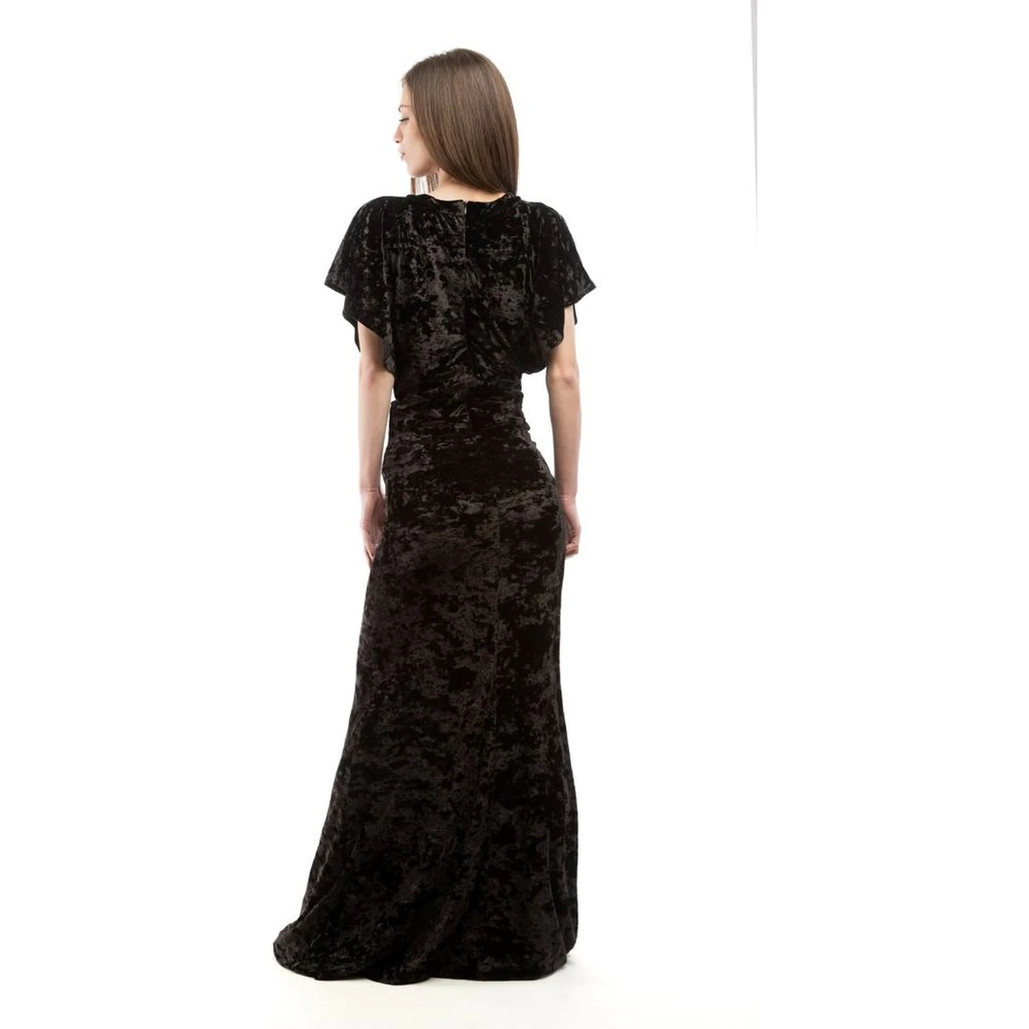 Black Polyester Casual Dress