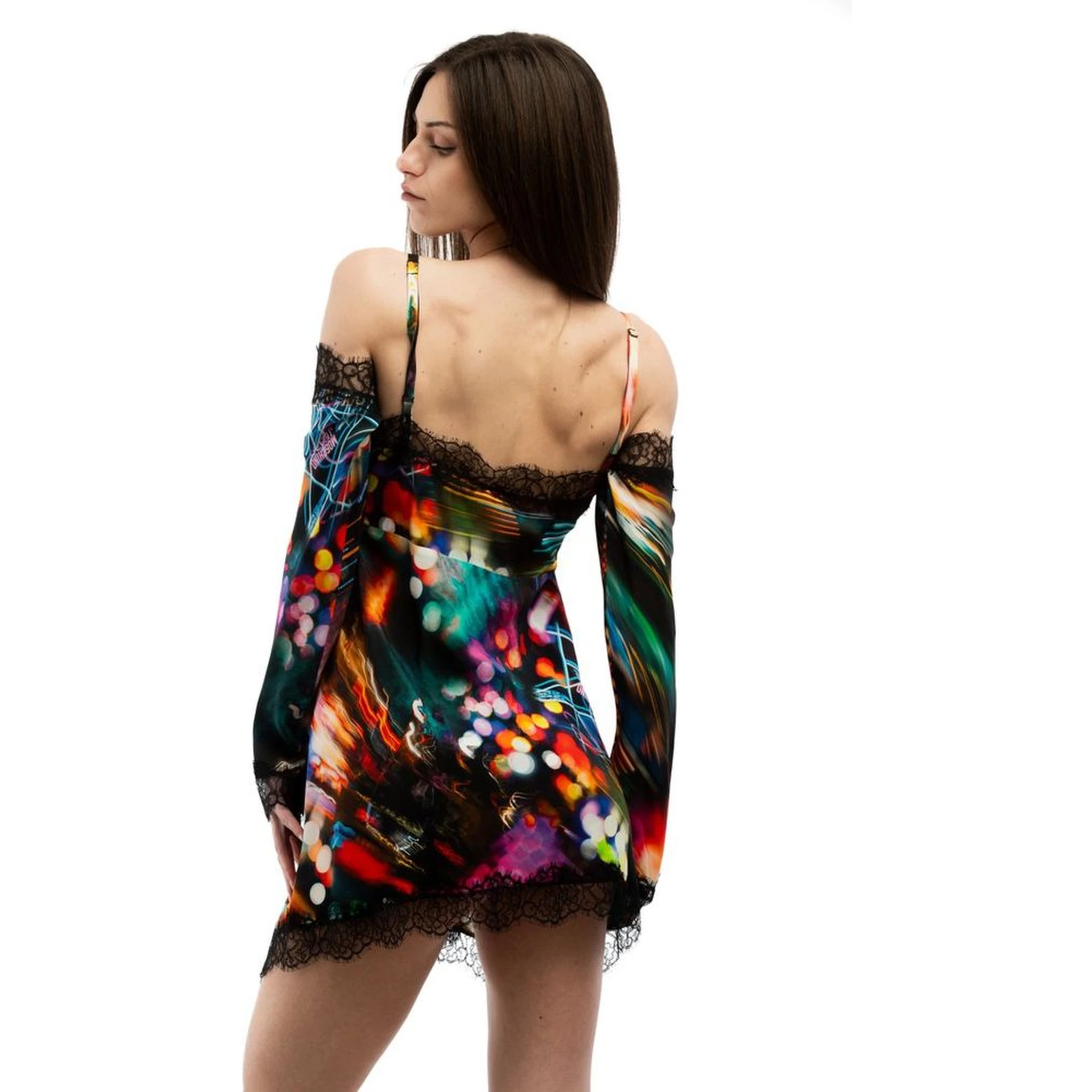 Multicolor Viscose Casual Dress