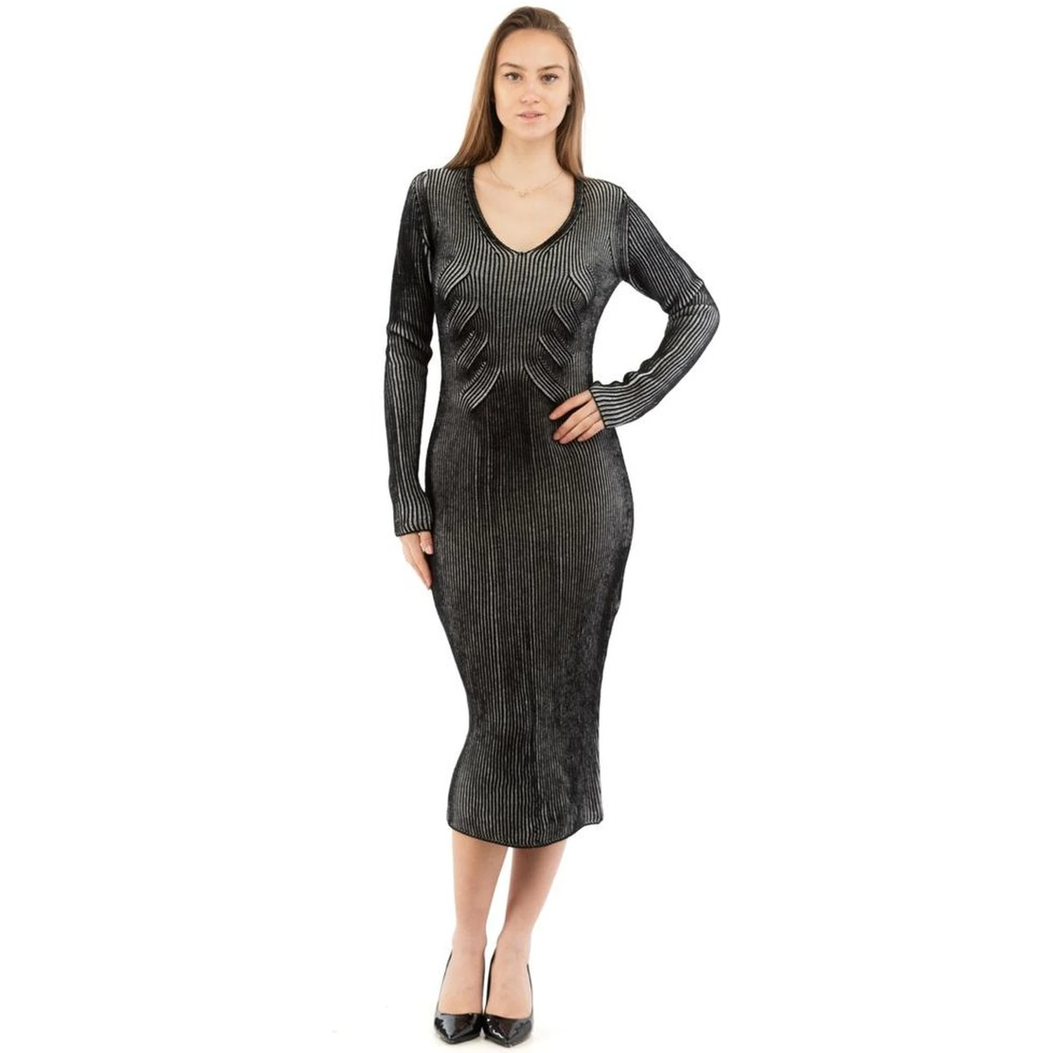 Multicolor Wool Casual Dress