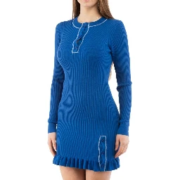 Multicolor Wool Casual Dress