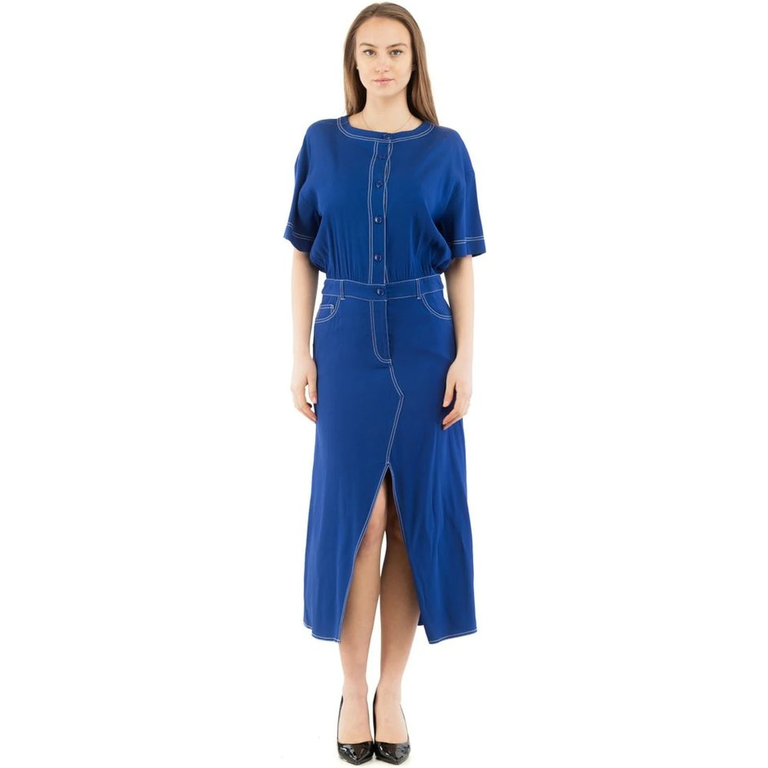 Multicolor Marabou Casual Dress