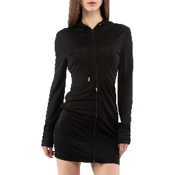 Black Viscose Casual Dress