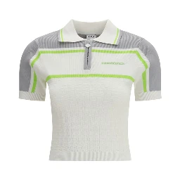White Viscose Polo Shirt