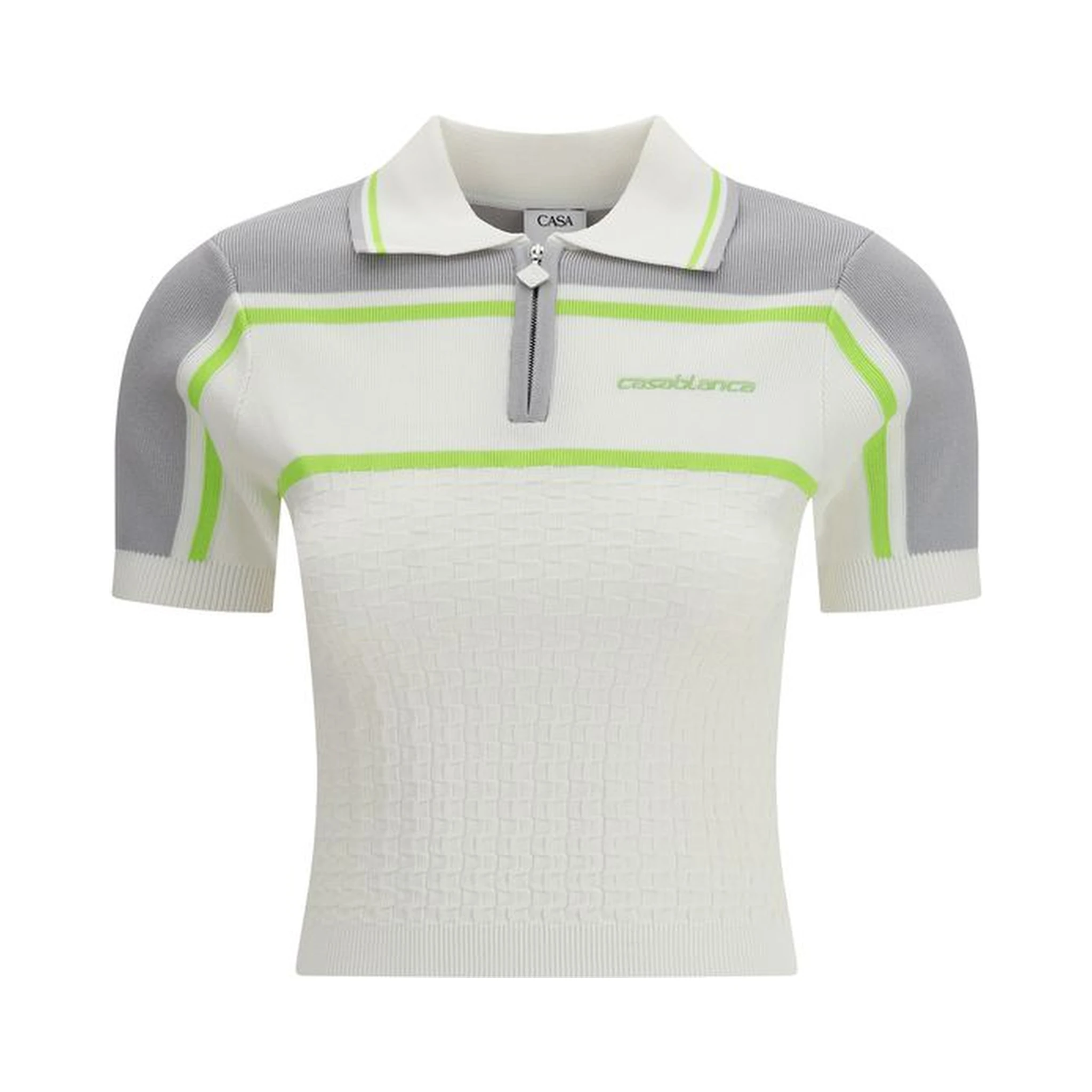 White Viscose Polo Shirt