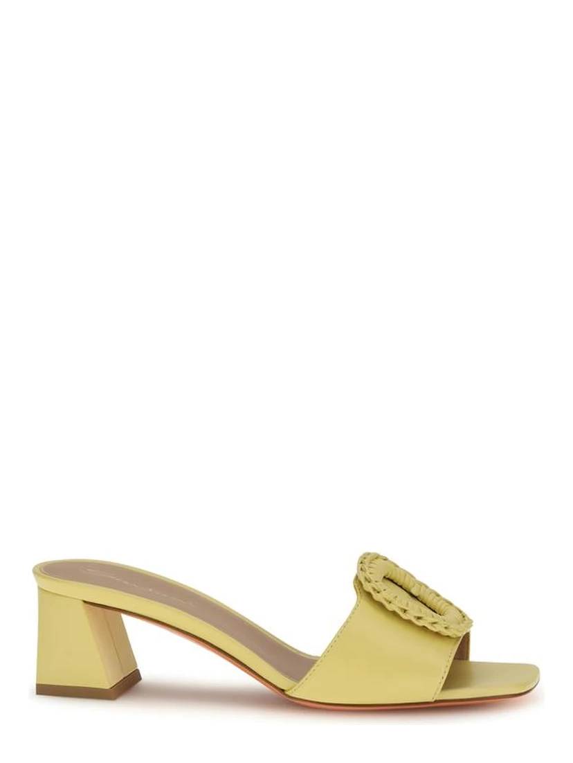 Bicolor Calf Leather Bos Taurus Mules