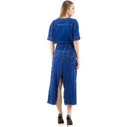 Multicolor Marabou Casual Dress
