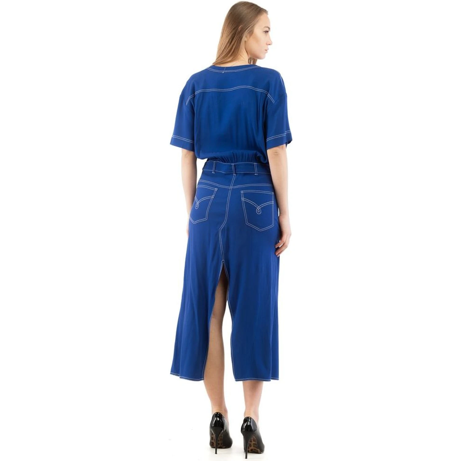 Multicolor Marabou Casual Dress