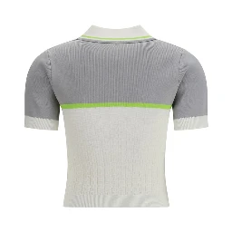 White Viscose Polo Shirt