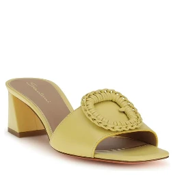 Bicolor Calf Leather Bos Taurus Mules