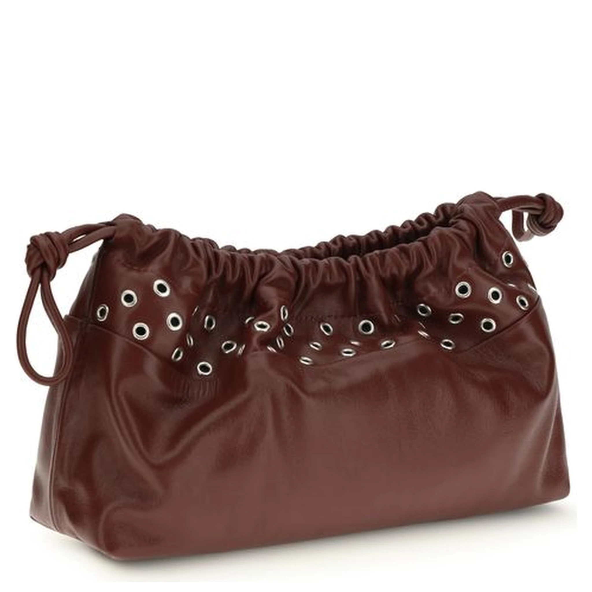 Bordeaux Calf Leather Bos Taurus Shoulder Bag