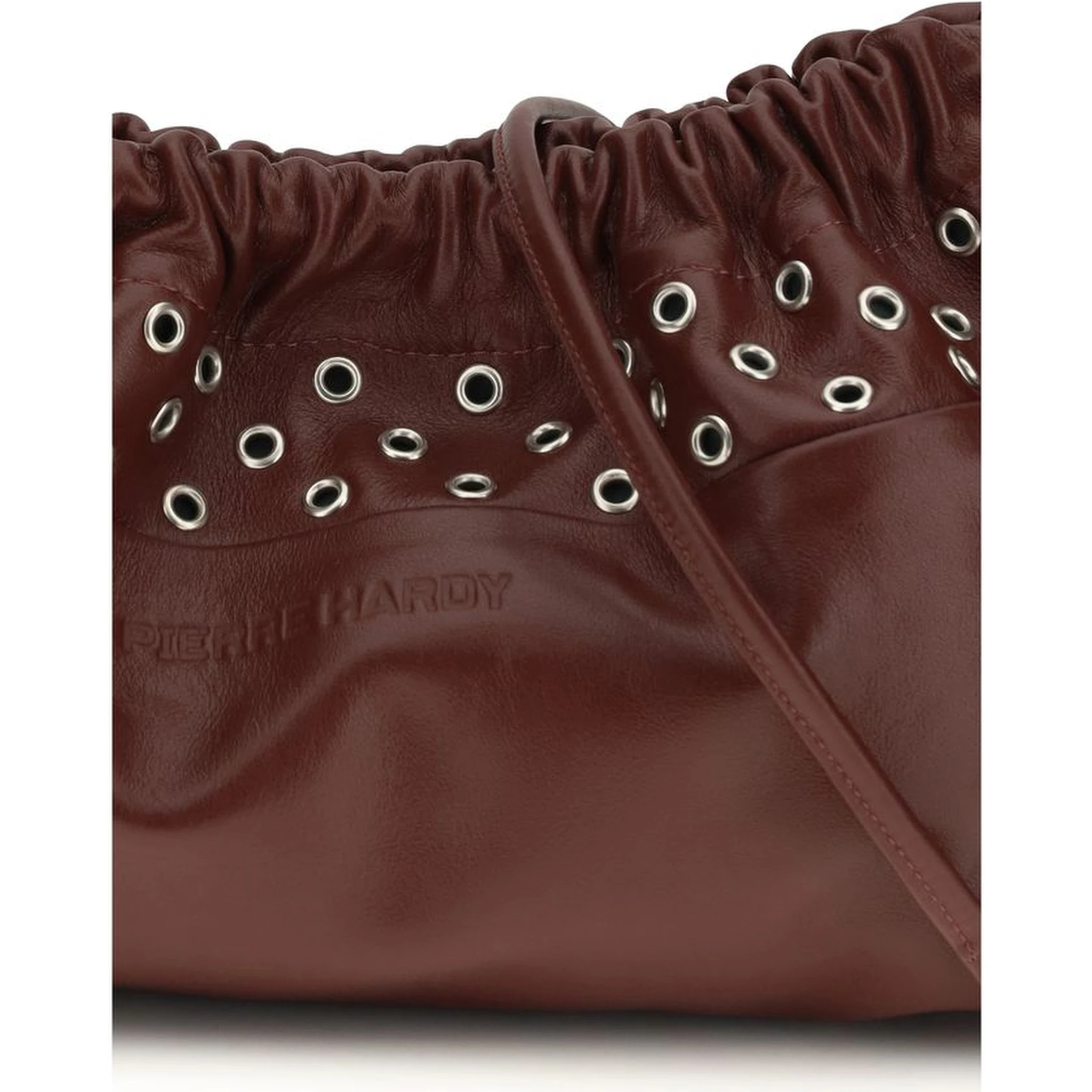 Bordeaux Calf Leather Bos Taurus Shoulder Bag