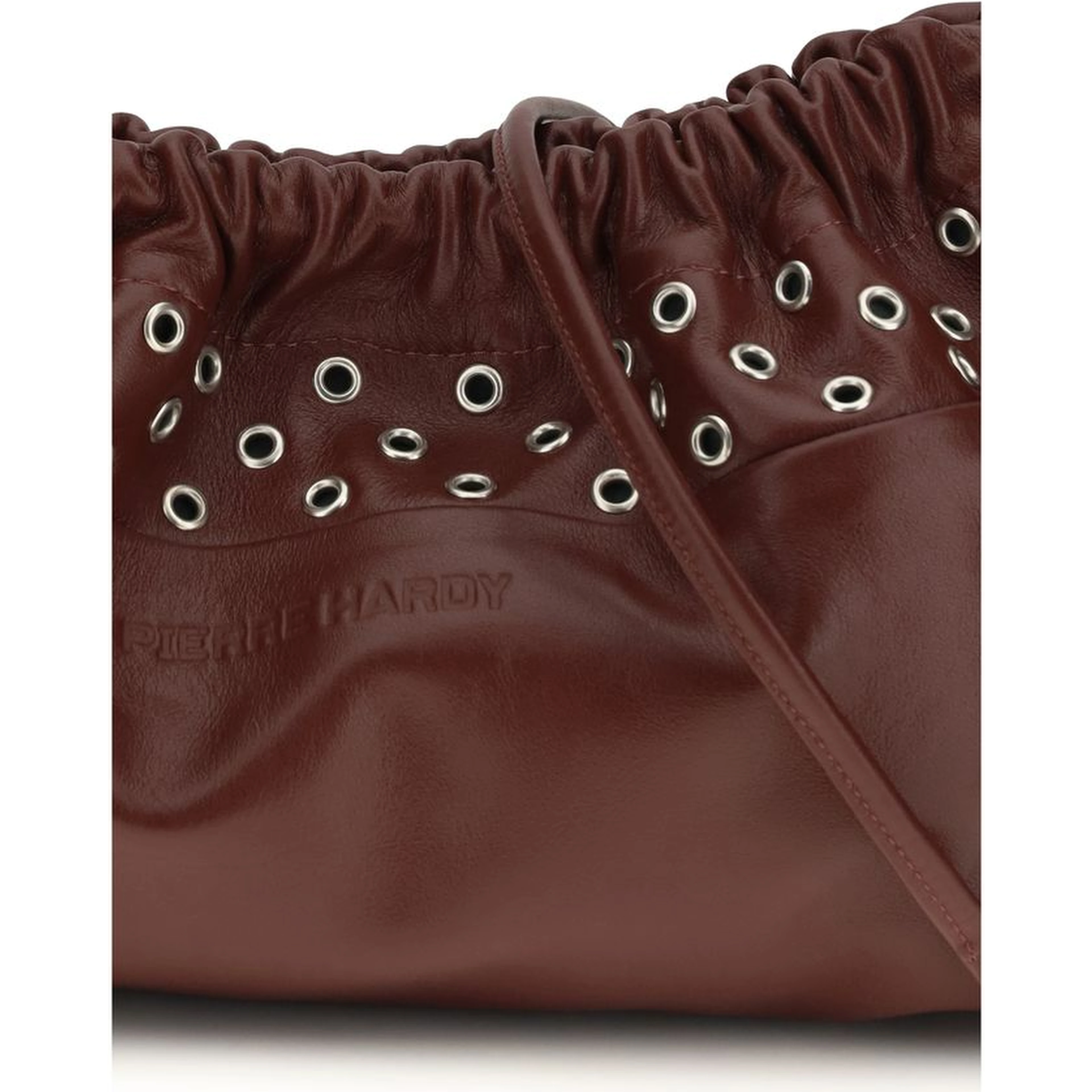 Bordeaux Calf Leather Bos Taurus Shoulder Bag