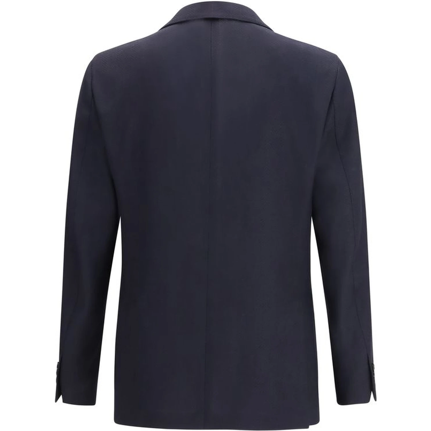 Blue Fleece Wool Blazer