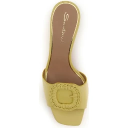 Bicolor Calf Leather Bos Taurus Mules