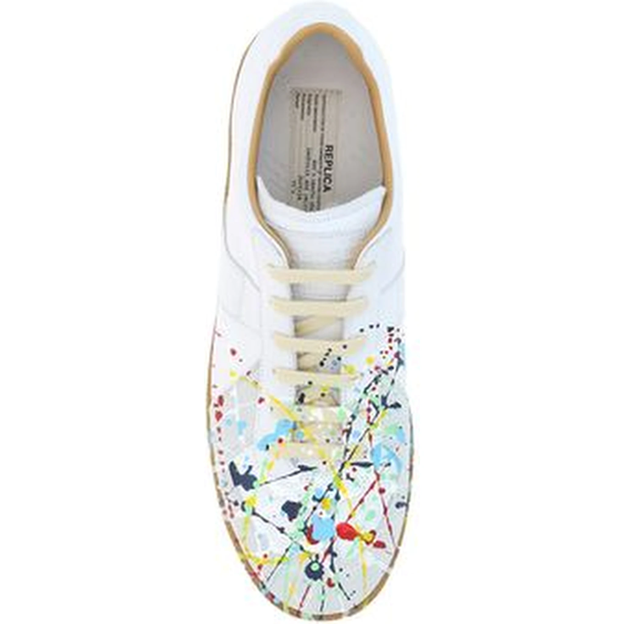 White Calf Leather Bos Taurus Sneakers