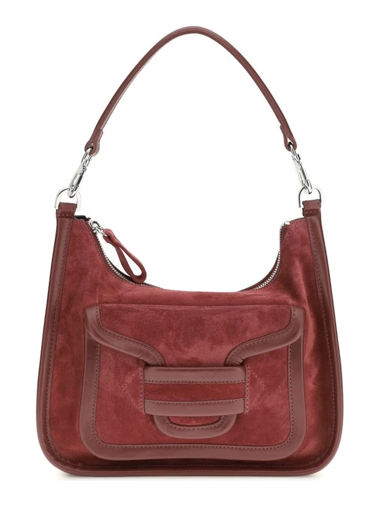 Bordeaux Calf Leather Bos Taurus Shoulder Bag
