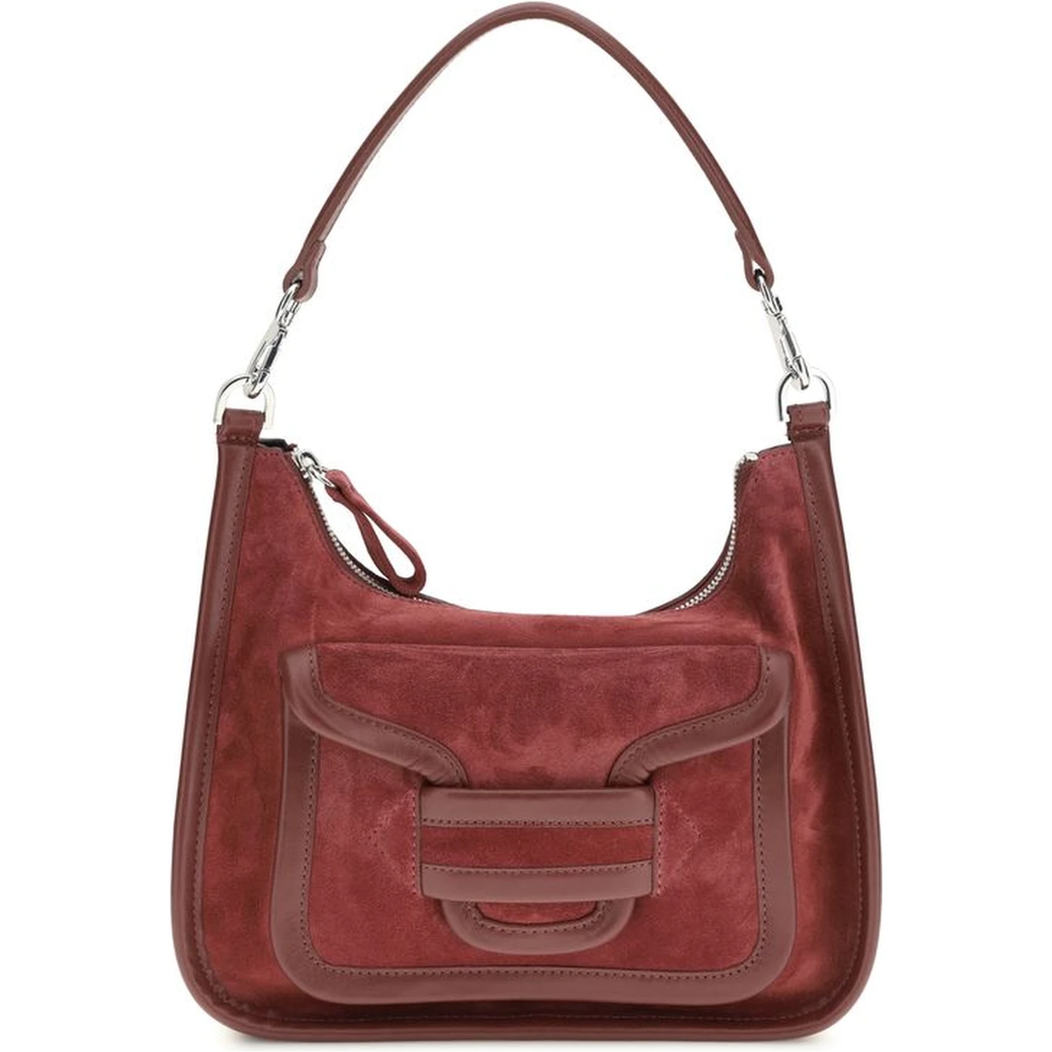 Bordeaux Calf Leather Bos Taurus Shoulder Bag