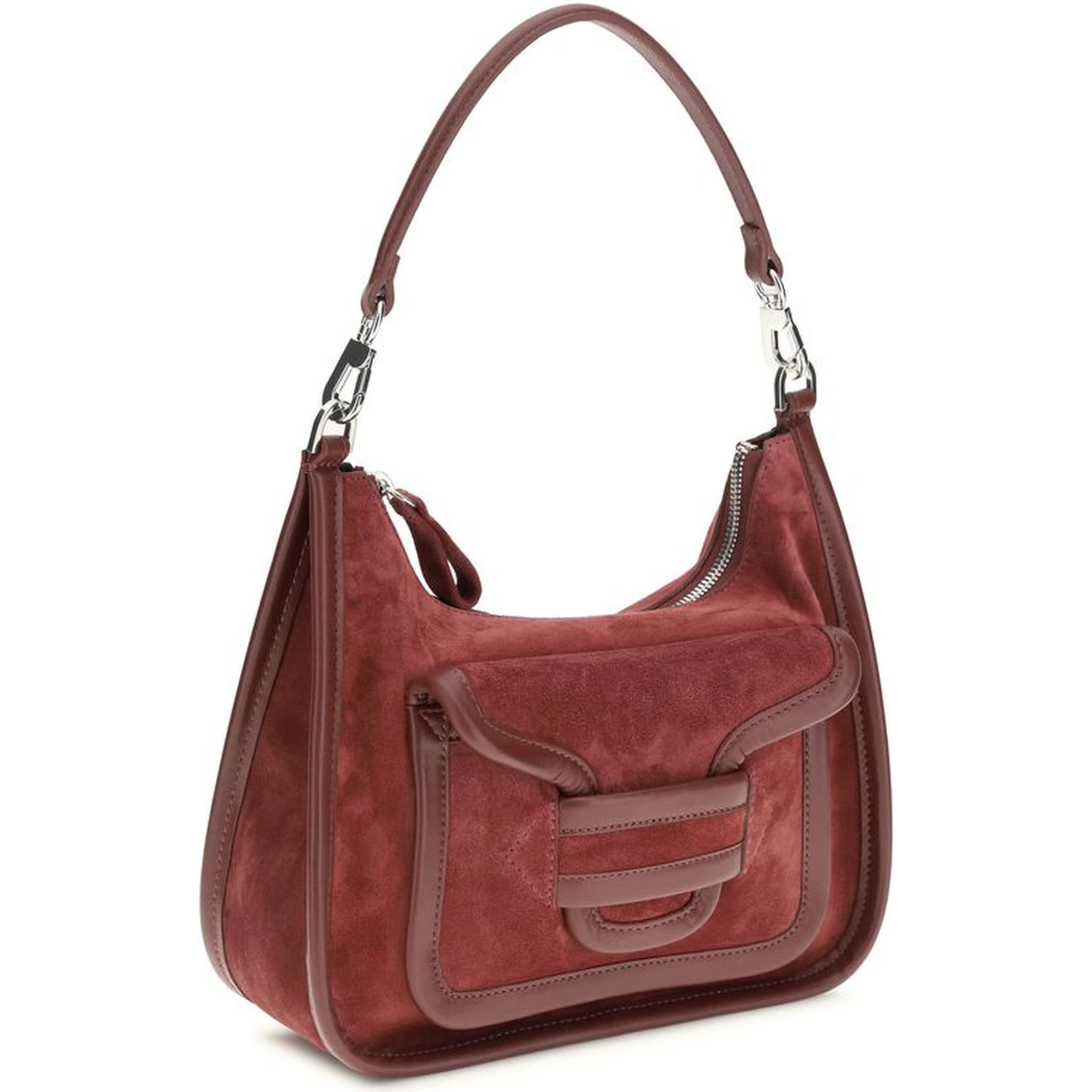 Bordeaux Calf Leather Bos Taurus Shoulder Bag