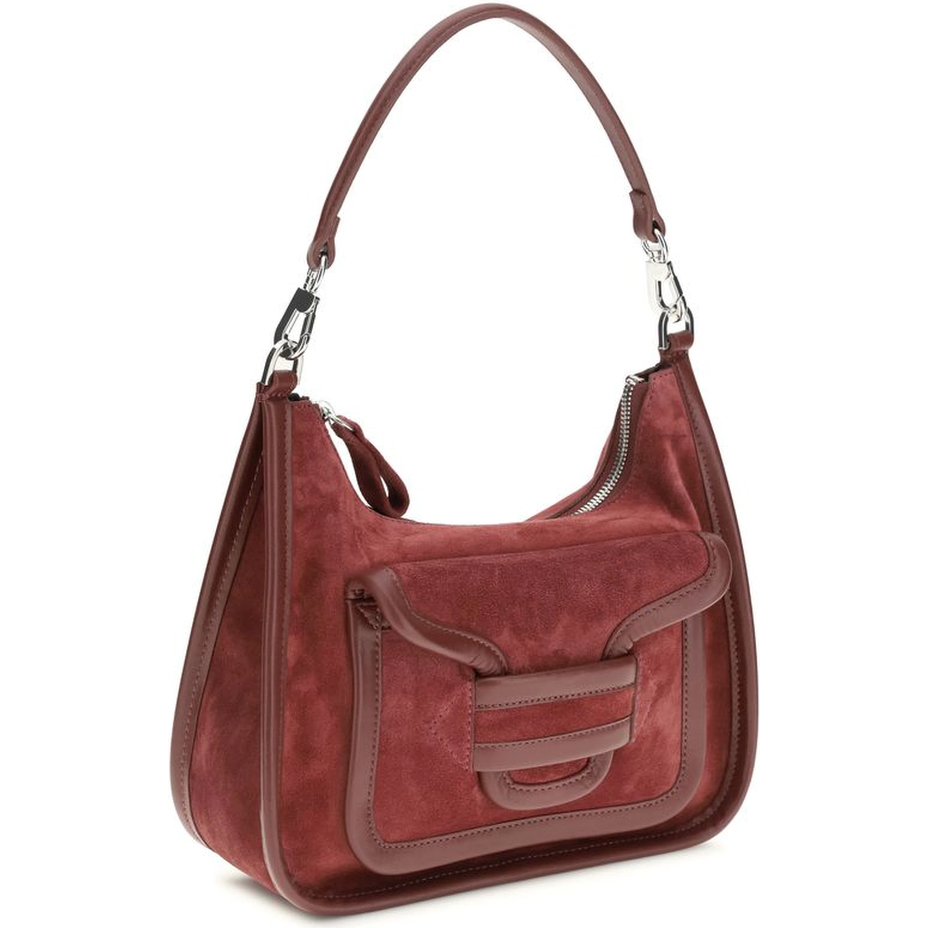 Bordeaux Calf Leather Bos Taurus Shoulder Bag