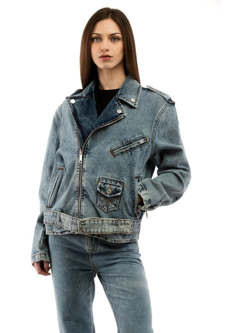 Multicolor Cotton Denim Jacket
