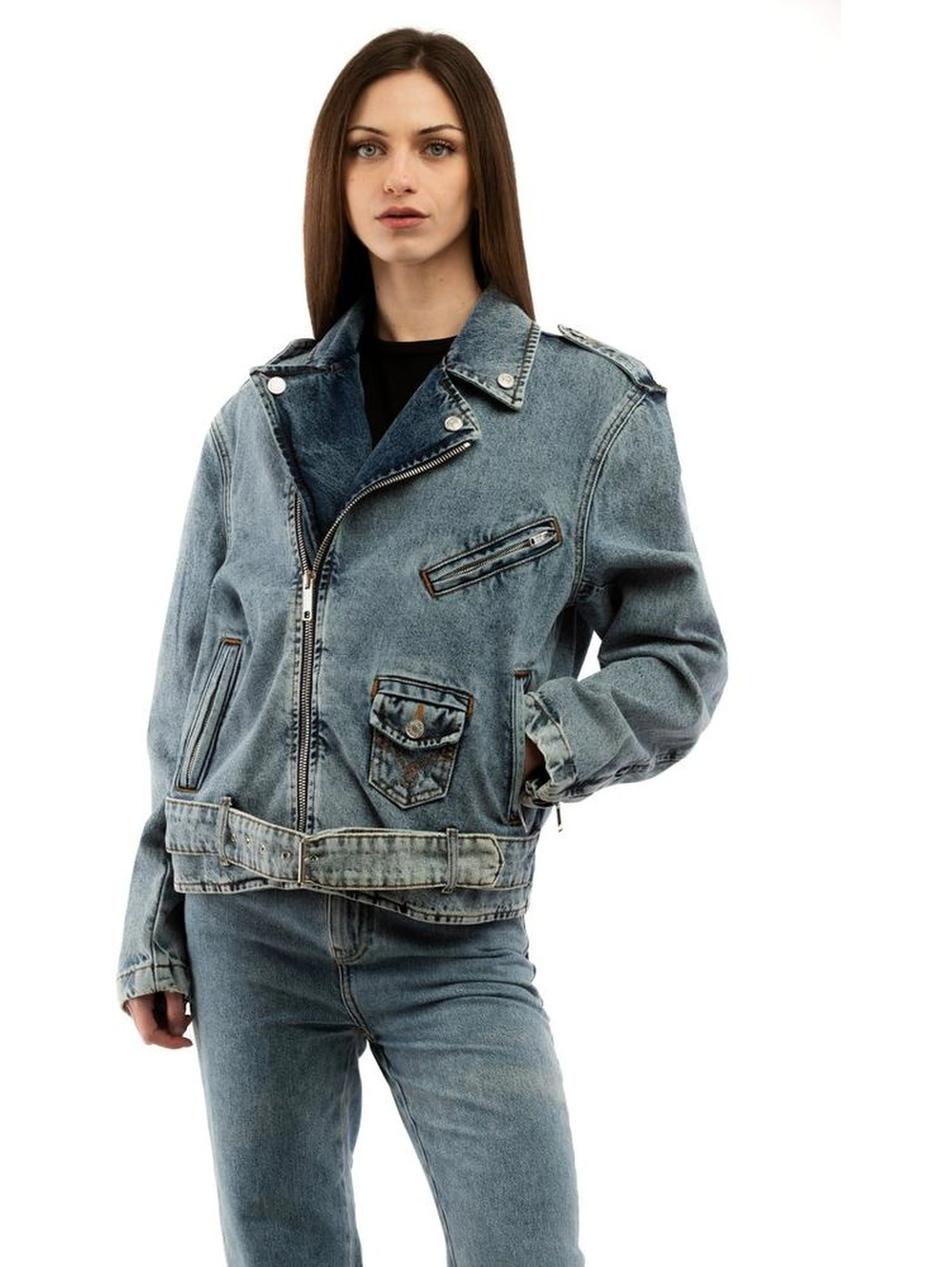 Multicolor Cotton Denim Jacket