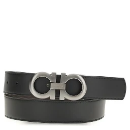 Black Calf Leather Bos Taurus Belt