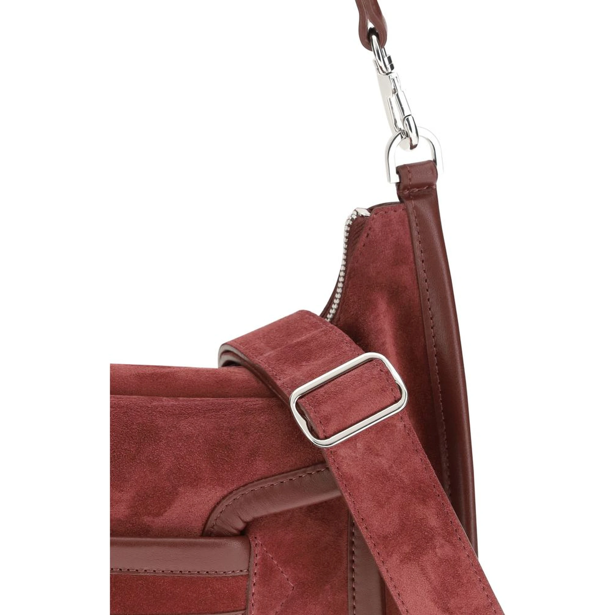 Bordeaux Calf Leather Bos Taurus Shoulder Bag