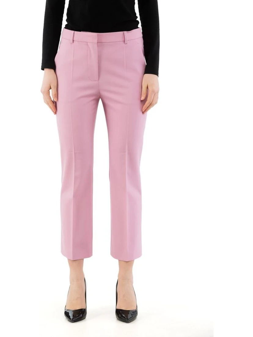Multicolor Polyester Dress Pants