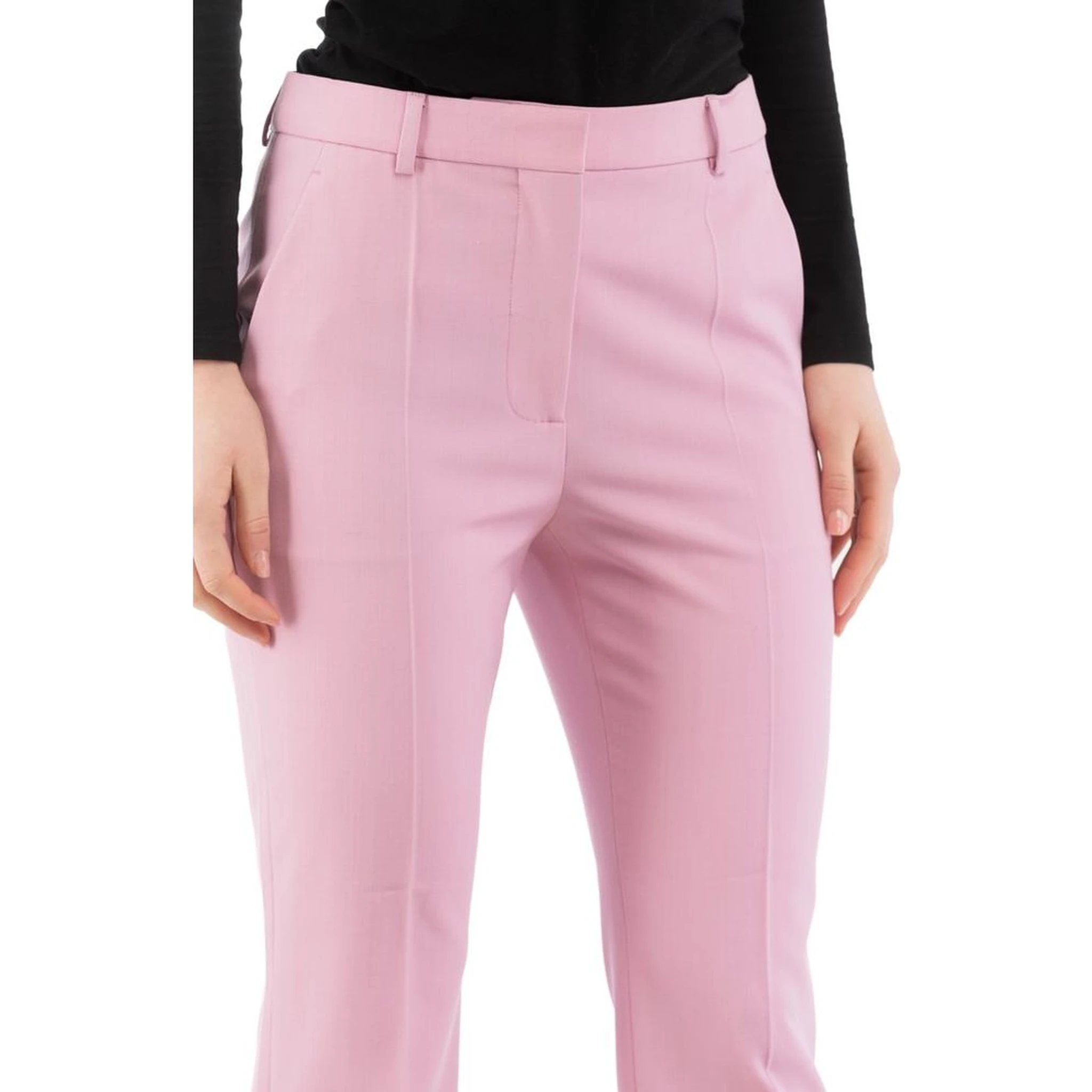 Multicolor Polyester Dress Pants