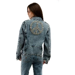 Multicolor Cotton Denim Jacket