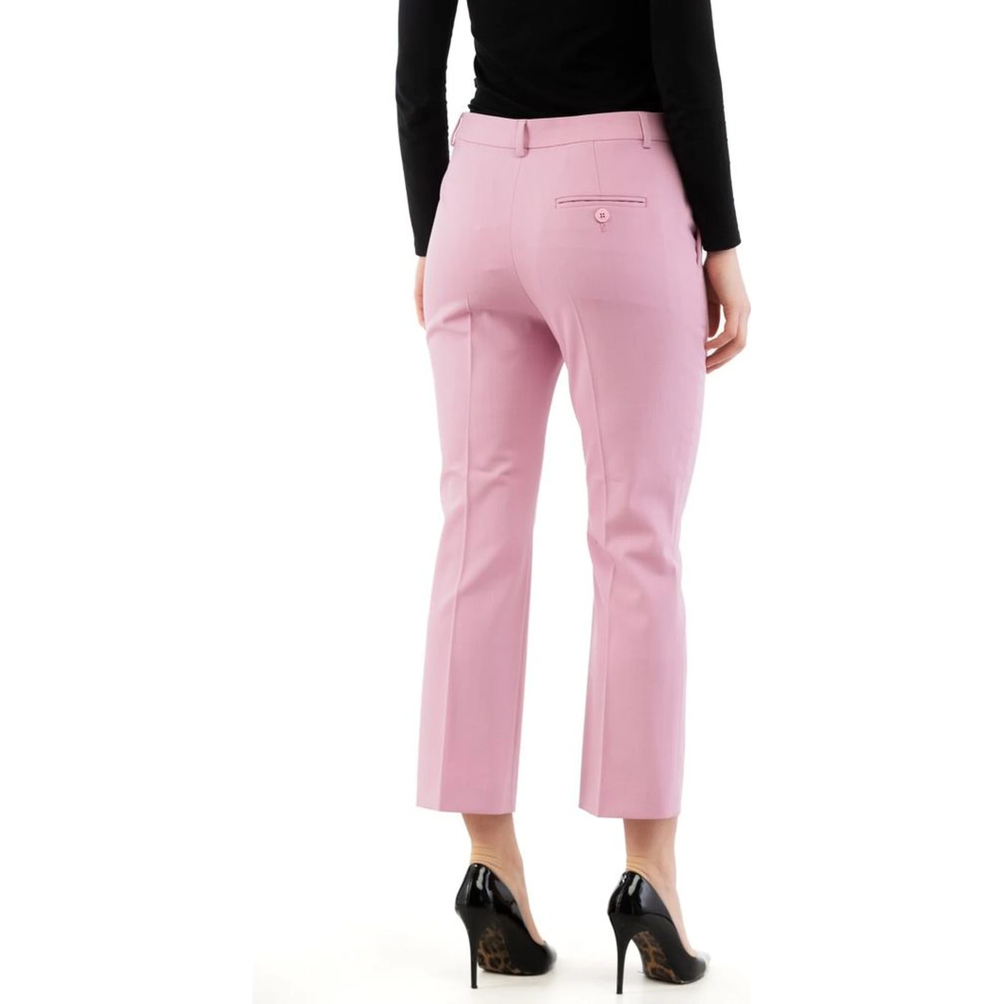 Multicolor Polyester Dress Pants