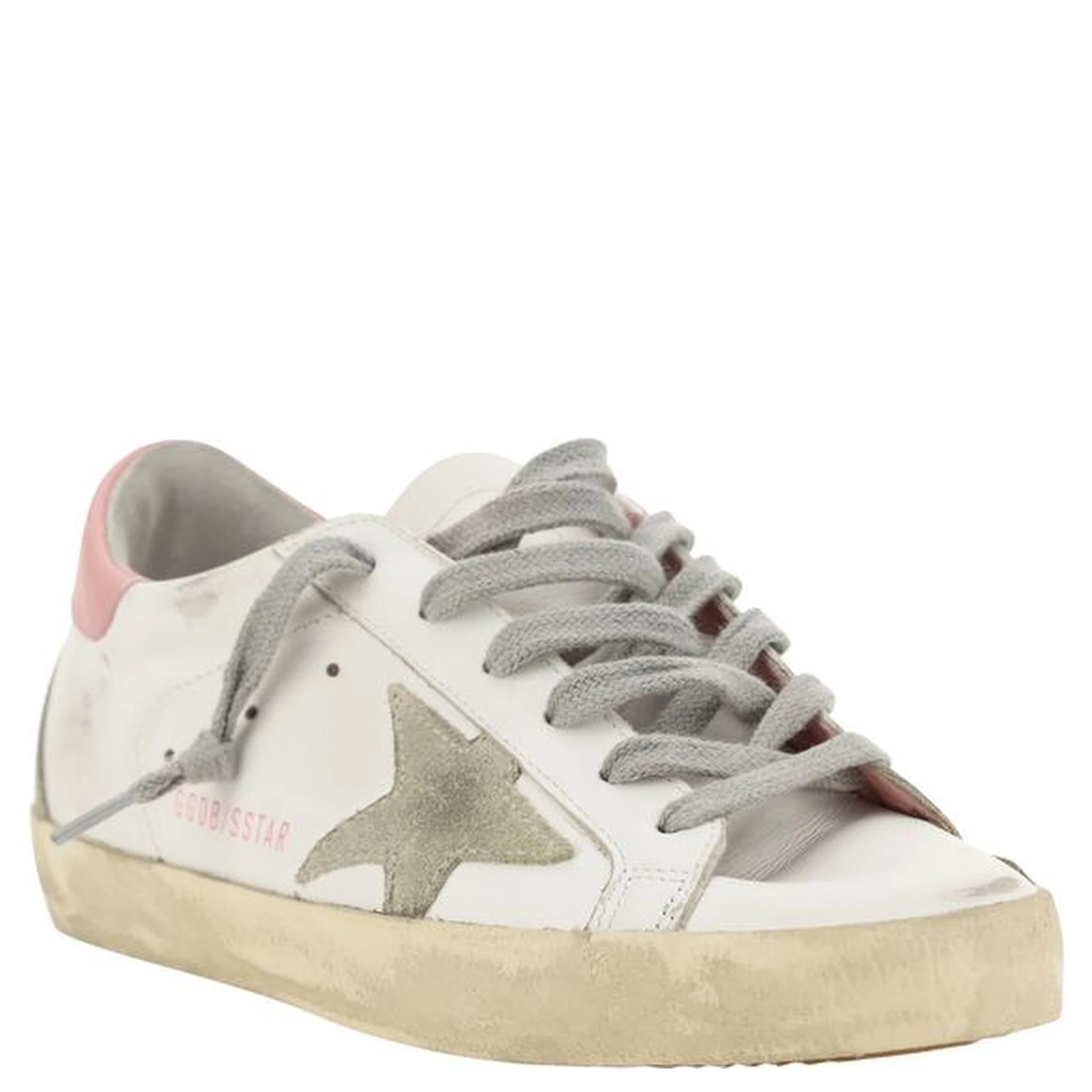 White Calf Leather Bos Taurus Low Top Sneakers